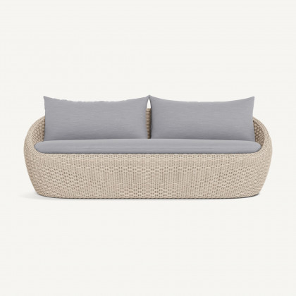 Harbour Cordoba 2 Seat Sofa - Twisted Wicker Oyster / Panama Cloud