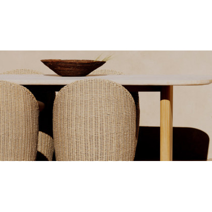 Harbour Cordoba 2 Seat Sofa - Twisted Wicker Oyster / Panama Grafito