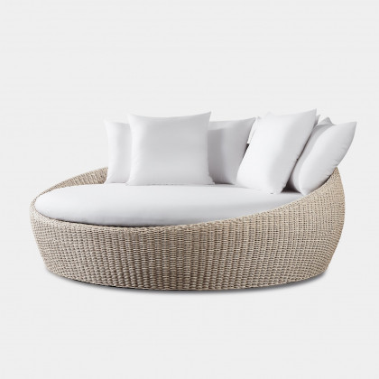 Harbour Cordoba Daybed - Twisted Wicker Oyster / Panama Blanco