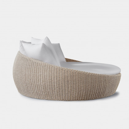 Harbour Cordoba Daybed - Twisted Wicker Oyster / Panama Blanco