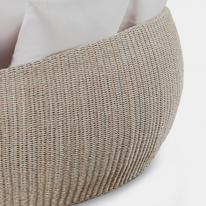 Harbour Cordoba Daybed - Twisted Wicker Oyster / Panama Blanco