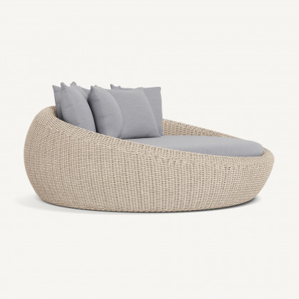 Harbour Cordoba Daybed - Twisted Wicker Oyster / Panama Cloud