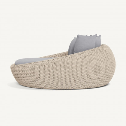 Harbour Cordoba Daybed - Twisted Wicker Oyster / Panama Cloud