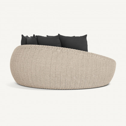 Harbour Cordoba Daybed - Twisted Wicker Oyster / Panama Grafito