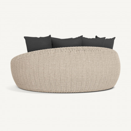Harbour Cordoba Daybed - Twisted Wicker Oyster / Panama Grafito