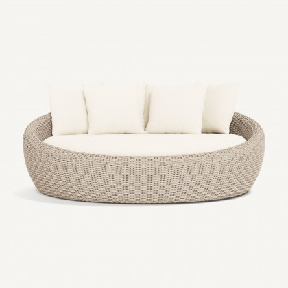 Harbour Cordoba Daybed - Twisted Wicker Oyster / Riviera Ivory