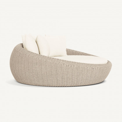 Harbour Cordoba Daybed - Twisted Wicker Oyster / Riviera Ivory