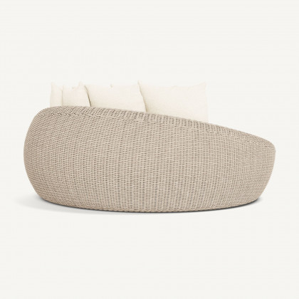 Harbour Cordoba Daybed - Twisted Wicker Oyster / Riviera Ivory