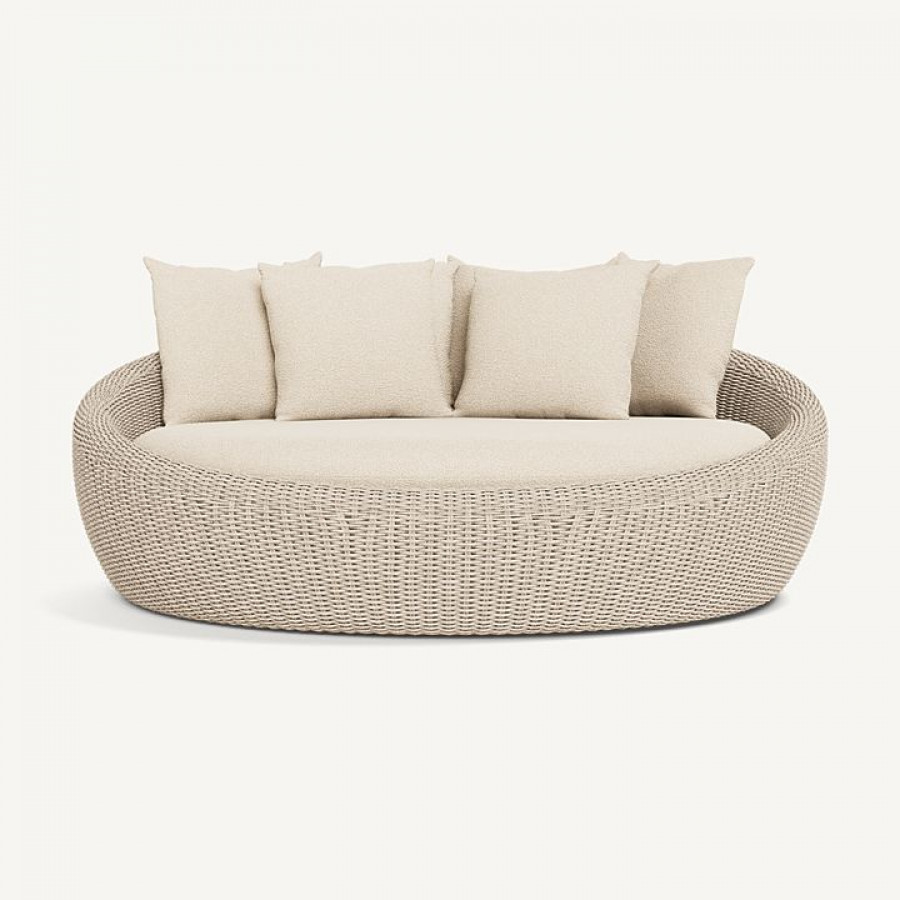 Harbour Cordoba Daybed - Twisted Wicker Oyster / Riviera Sand