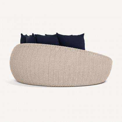 Harbour Cordoba Daybed - Twisted Wicker Oyster / Siesta Indigo