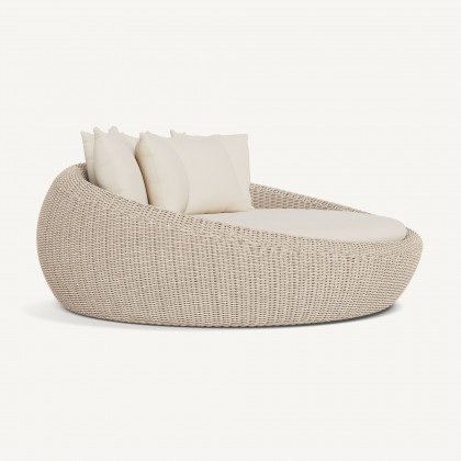Harbour Cordoba Daybed - Twisted Wicker Oyster / Siesta Ivory