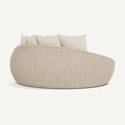 Harbour Cordoba Daybed - Twisted Wicker Oyster / Siesta Ivory