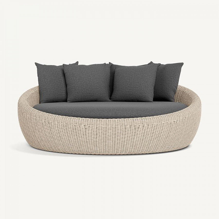 Harbour Cordoba Daybed - Twisted Wicker Oyster / Siesta Slate