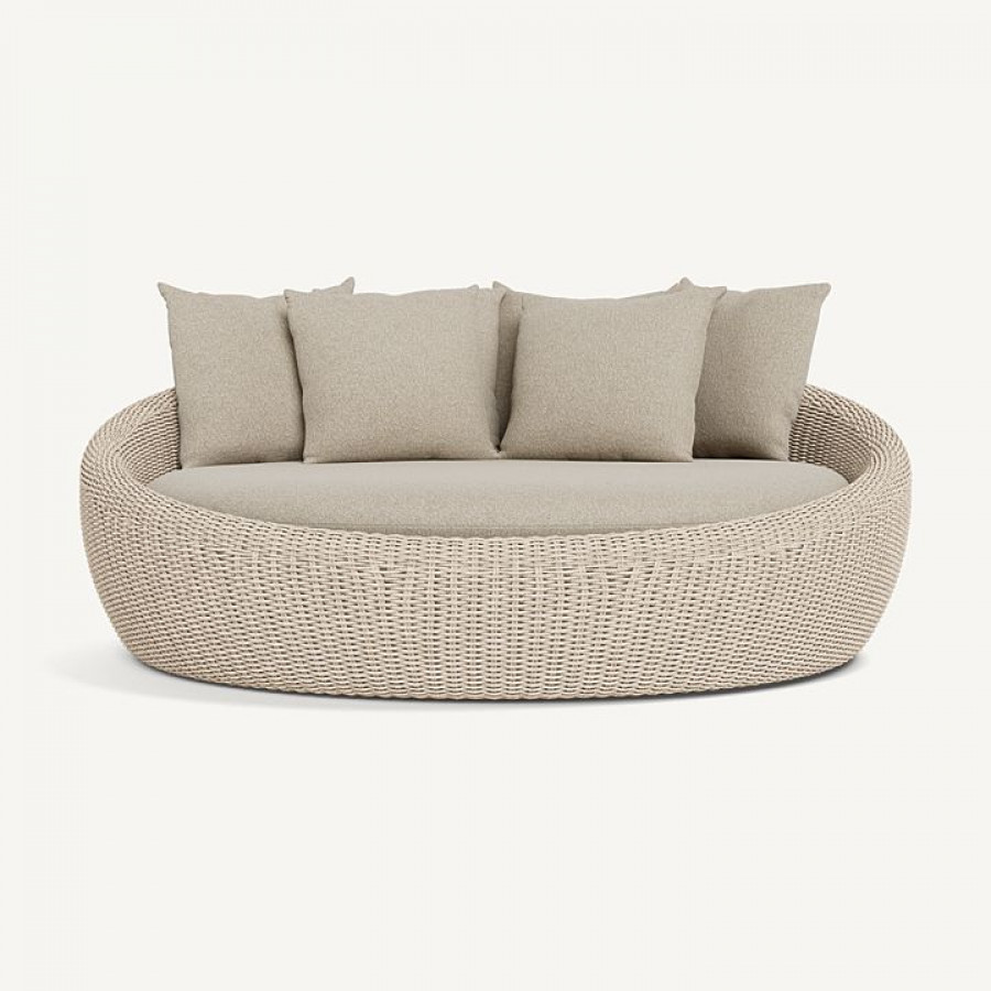 Harbour Cordoba Daybed - Twisted Wicker Oyster / Siesta Taupe