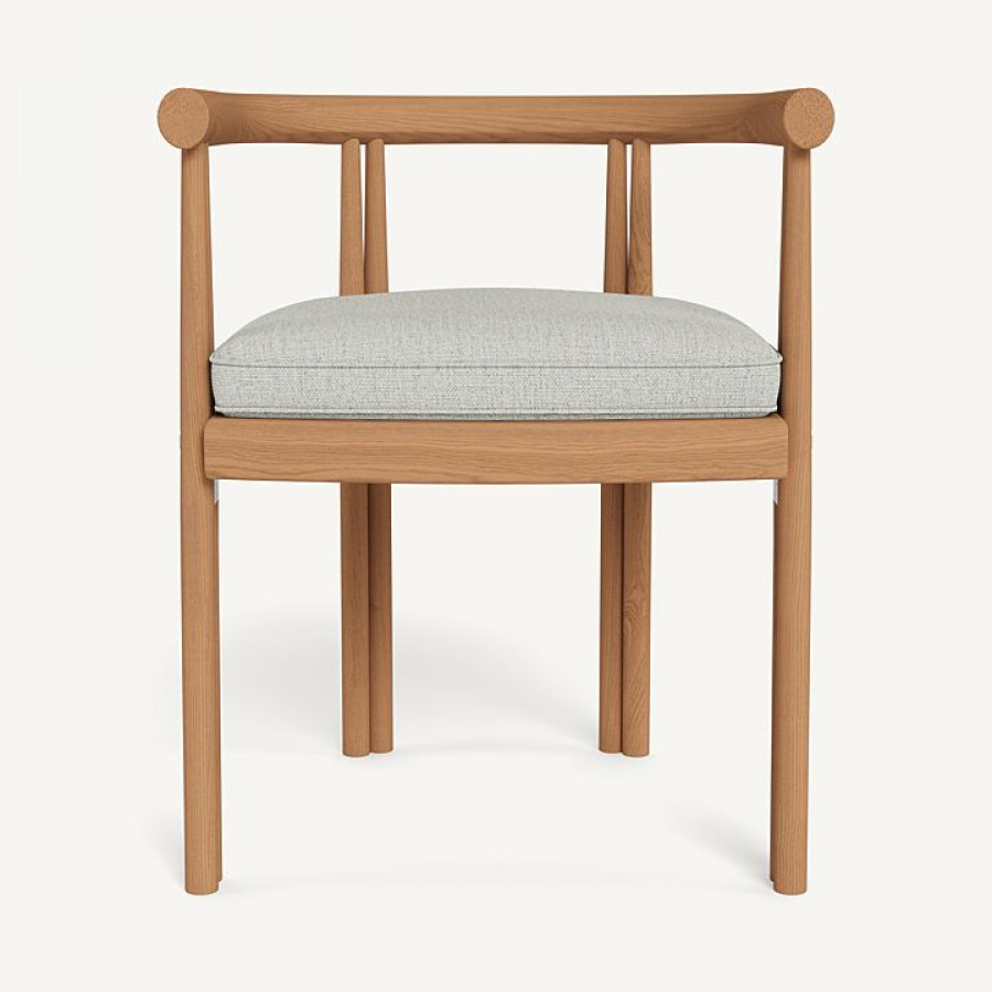 Harbour Cove Teak Dining Chair - Teak Natural / Stirling Smoke