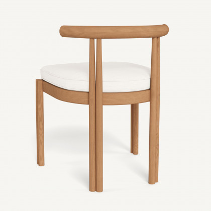 Harbour Cove Teak Armless Dining Chair - Teak Natural / Panama Blanco