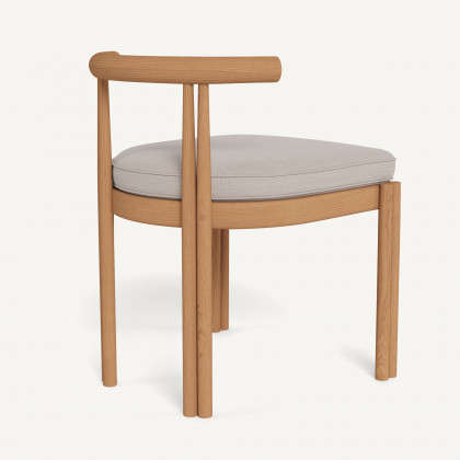 Harbour Cove Teak Armless Dining Chair - Teak Natural / Panama Marble
