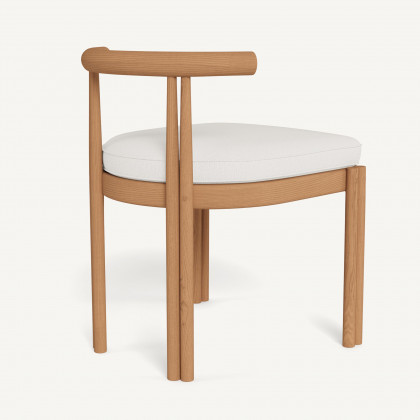 Harbour Cove Teak Armless Dining Chair - Teak Natural / Stirling Salt
