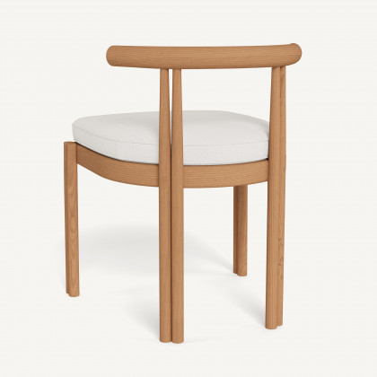 Harbour Cove Teak Armless Dining Chair - Teak Natural / Stirling Salt