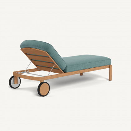 Harbour Cove Teak Sun Lounge - Teak Natural / Altona Dew