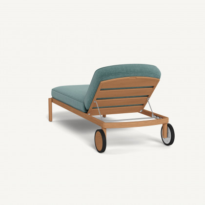 Harbour Cove Teak Sun Lounge - Teak Natural / Altona Dew