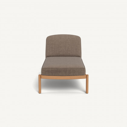 Harbour Cove Teak Sun Lounge - Teak Natural / Altona Mink