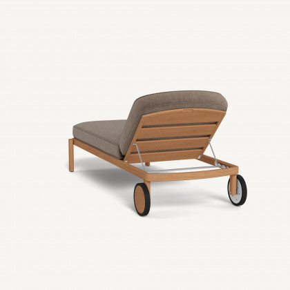 Harbour Cove Teak Sun Lounge - Teak Natural / Altona Mink