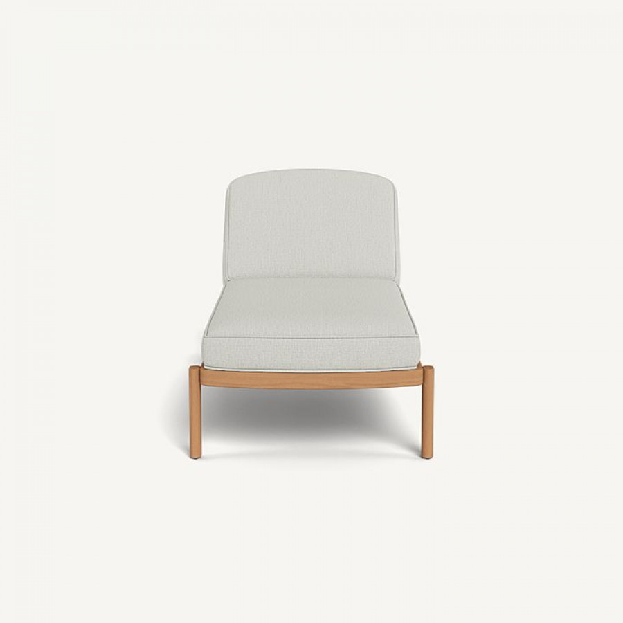 Harbour Cove Teak Sun Lounge - Teak Natural / Stirling Smoke