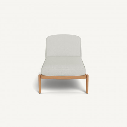 Harbour Cove Teak Sun Lounge - Teak Natural / Stirling Smoke
