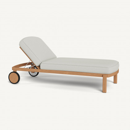 Harbour Cove Teak Sun Lounge - Teak Natural / Stirling Smoke