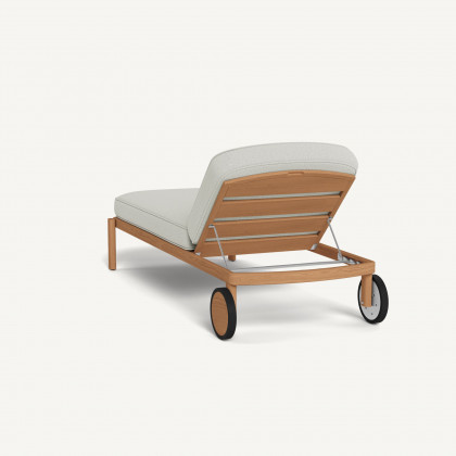 Harbour Cove Teak Sun Lounge - Teak Natural / Stirling Smoke