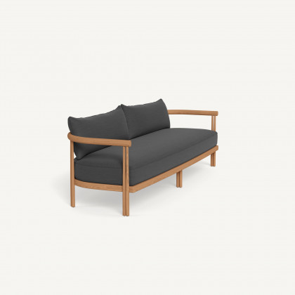 Harbour Cove Teak 3 Seat Sofa - Teak Natural / Lisos Piedra