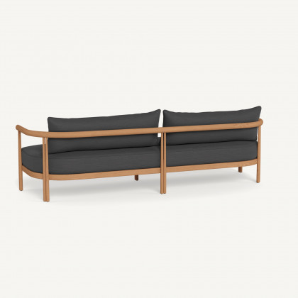 Harbour Cove Teak 3 Seat Sofa - Teak Natural / Lisos Piedra