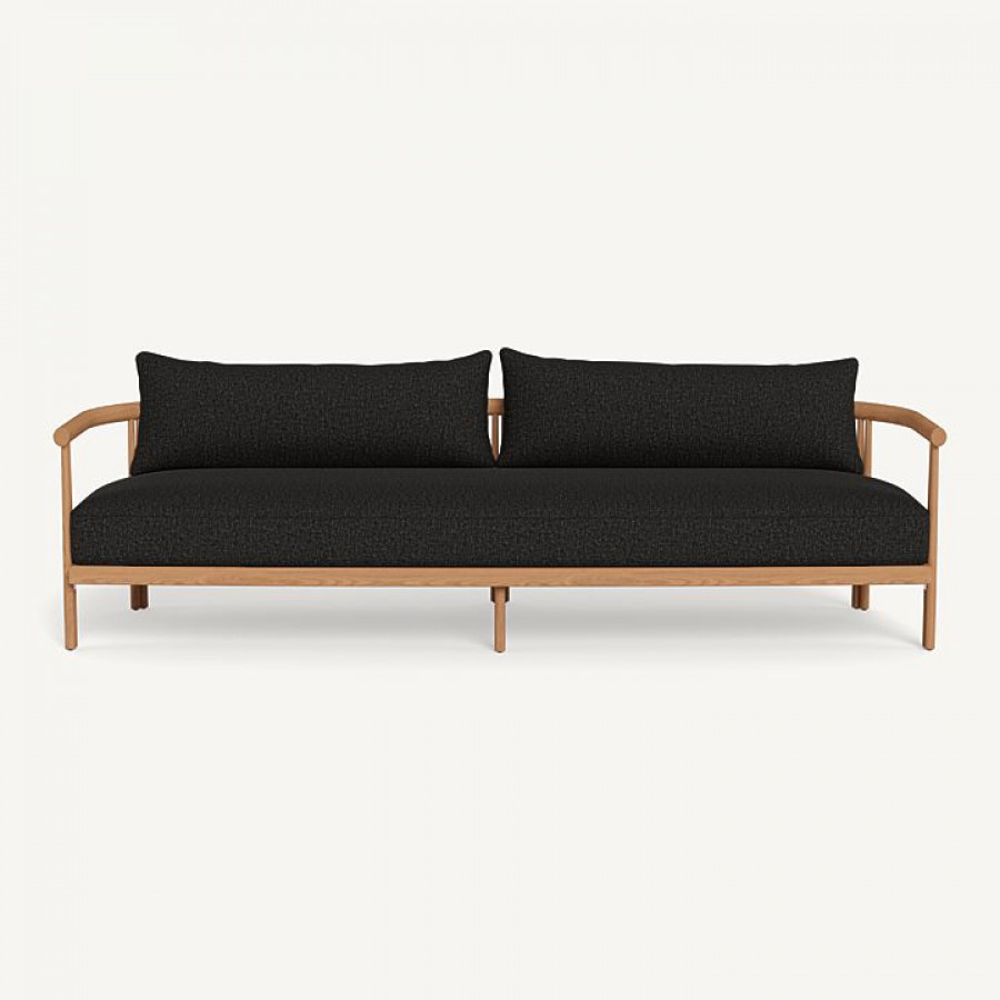 Harbour Cove Teak 3 Seat Sofa - Teak Natural / Copacabana Midnight