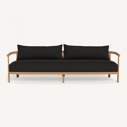 Harbour Cove Teak 3 Seat Sofa - Teak Natural / Copacabana Midnight