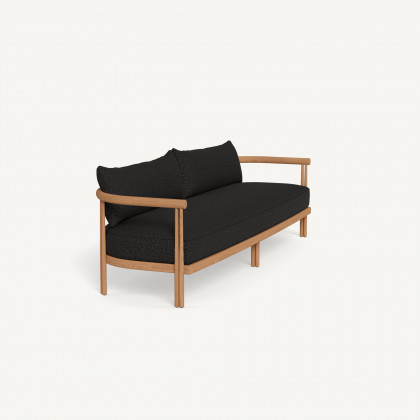 Harbour Cove Teak 3 Seat Sofa - Teak Natural / Copacabana Midnight