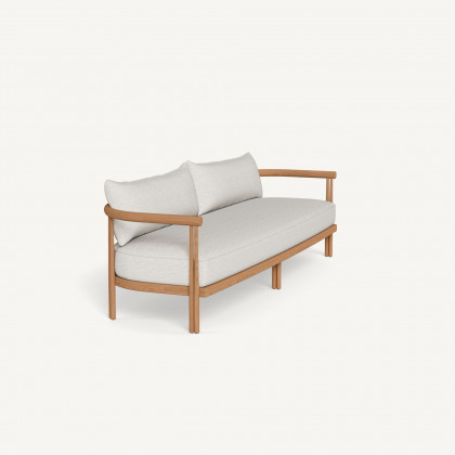 Harbour Cove Teak 3 Seat Sofa - Teak Natural, Copacabana Natural