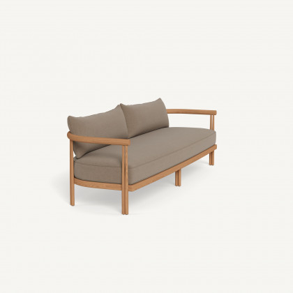 Harbour Cove Teak 3 Seat Sofa - Teak Natural / Panama Coco