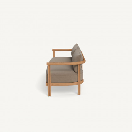 Harbour Cove Teak 3 Seat Sofa - Teak Natural / Panama Coco