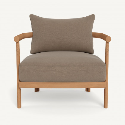 Harbour Cove Teak Lounge Chair - Teak Natural / Panama Coco