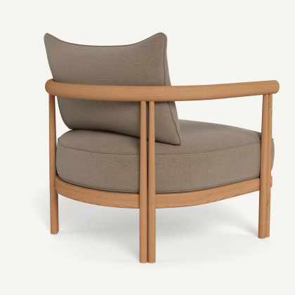 Harbour Cove Teak Lounge Chair - Teak Natural / Panama Coco