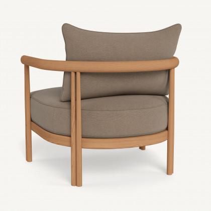 Harbour Cove Teak Lounge Chair - Teak Natural / Panama Coco