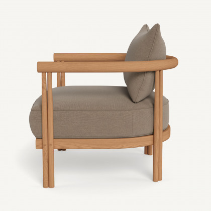 Harbour Cove Teak Lounge Chair - Teak Natural / Panama Coco