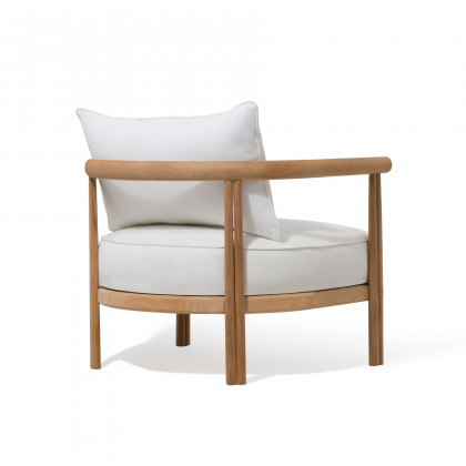 Harbour Cove Teak Lounge Chair - Teak Natural, Panama Grafito