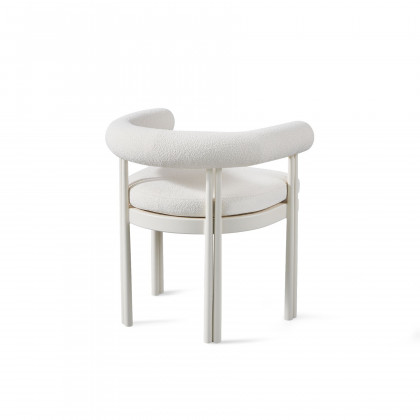 Harbour Cove Luxe Dining Chair - Aluminum Asteroid, Riviera Sand