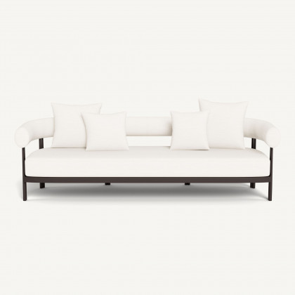 Harbour Cove Luxe 3 Seat Sofa - Aluminum Bronze / Panama Blanco