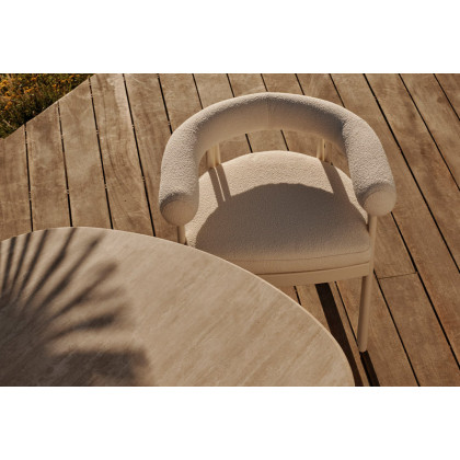 Harbour Cove Luxe 3 Seat Sofa - Aluminum Bronze / Panama Blanco