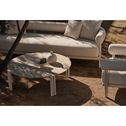 Harbour Cove Luxe 3 Seat Sofa - Aluminum Bronze / Panama Blanco