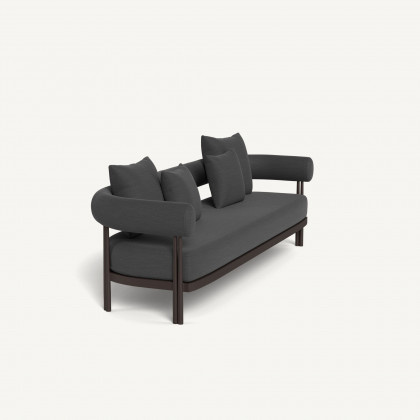 Harbour Cove Luxe 3 Seat Sofa - Aluminum Bronze, Panama Grafito