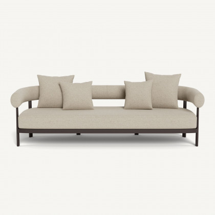 Harbour Cove Luxe 3 Seat Sofa - Aluminum Bronze, Siesta Taupe